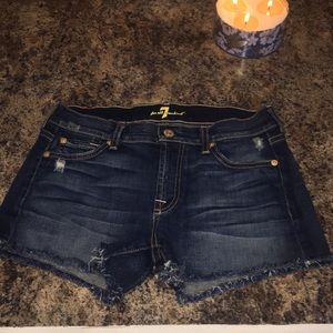 7 for all man kind jean shorts